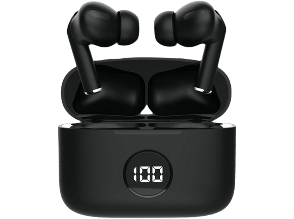 Auriculares inalámbricos - Vieta RVJ7000BK, True Wireless, 20 h, IPX 4, Negro + Estuche de carga