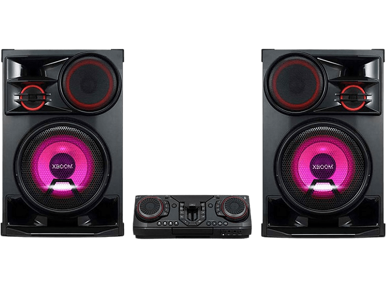 Sistema de altavoces - LG CL98, 3500 W, luces LED, Función Karaoke, Party Wireless, Bluetooth, Negro
