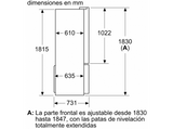 Frigorífico americano - Bosch KFN96APEA, No Frost, 605 l, 183 cm, Acero inox