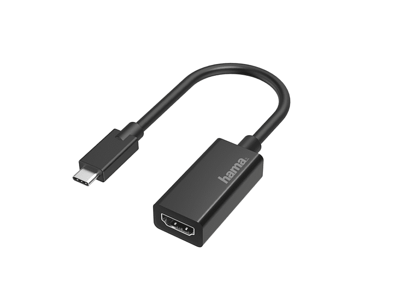 Adaptador - Hama 00200315, De USB-C a HDMI, Negro