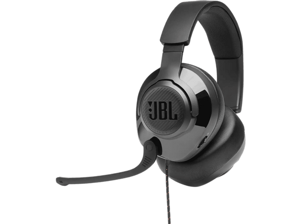Auriculares gaming - JBL Quantum 200, Diadema, Multiplataforma, Jack 3.5mm, Negro
