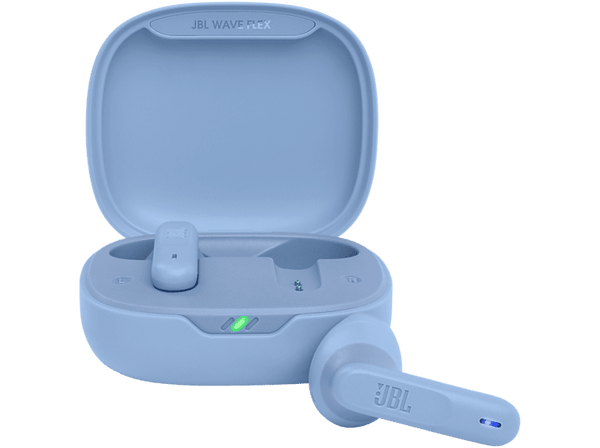 Auriculares True Wireless - JBL Wave Flex, Autonomía 32 h, Resistencia Agua IP54, Azul