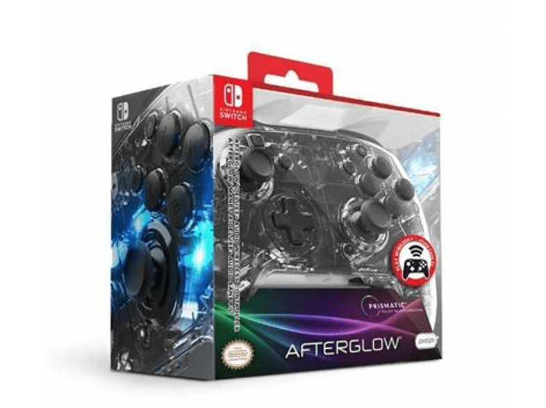 Mando - PDP Afterglow Deluxe Wireless, Para Nintendo Switch, Inalámbrico, Cable, Transparente