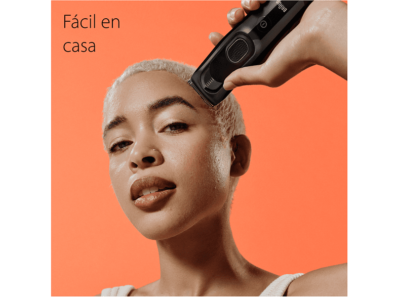 Cortapelos - Braun Series 5 HC5310, Cortapelos con Memoria SafetyLock, 9 longitudes, 1 peine, 50 min autonomía