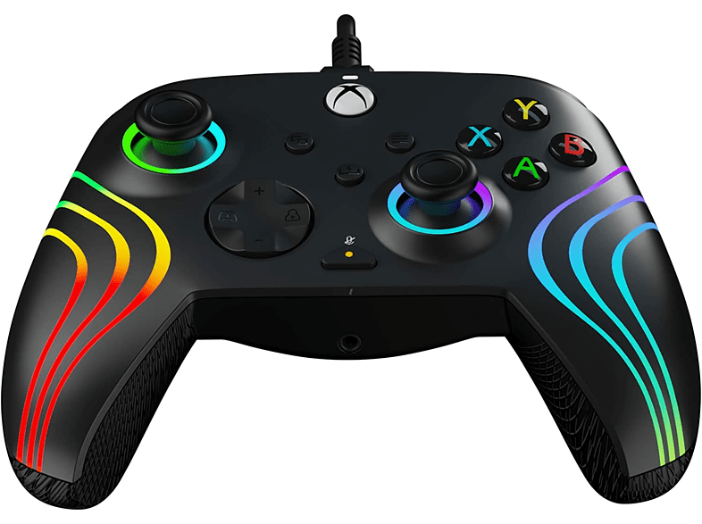 Mando - PDP Afterglow Wave, Para Xbox y PC, Cable, Negro