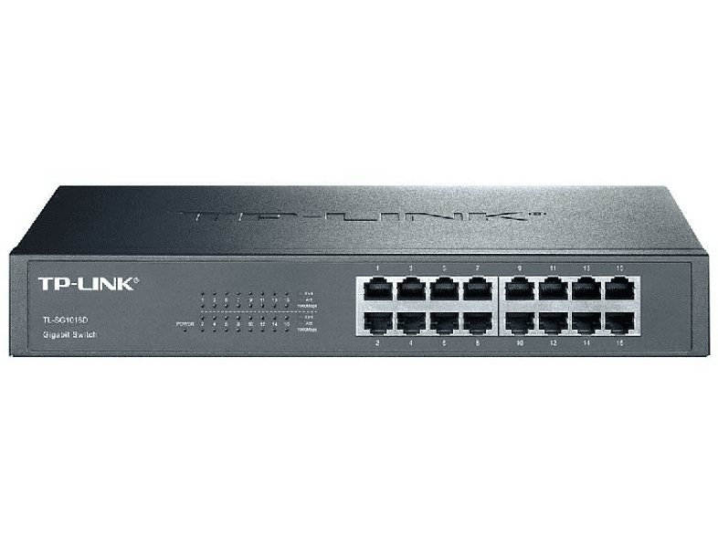 TP-LINK TL-SG1016D 16-Port Gigabit Switch - Conmutador - sin gestionar - 16 x 10/100