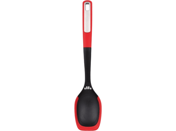 Utensilio - Bergner BG-38870-RD Mars, Cuchara de cocina, 34 cm, Nylon, Negro/Rojo