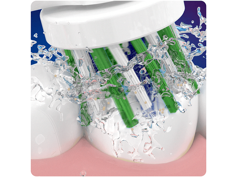Recambio para cepillo dental - Oral-B, CrossAction, con Tecnología CleanMaximiser, Pack De 3, blanco