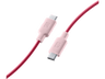 Cable USB - CellularLine  Stylecolor, Conector USB - C to USB-C, 1 m, Rosa