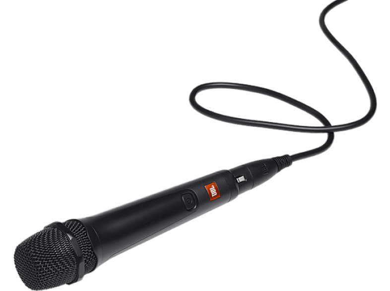 Micrófono - JBL PBM100, Para altavoces Party Box, Con cable, Cardioide, Dinámico, Negro