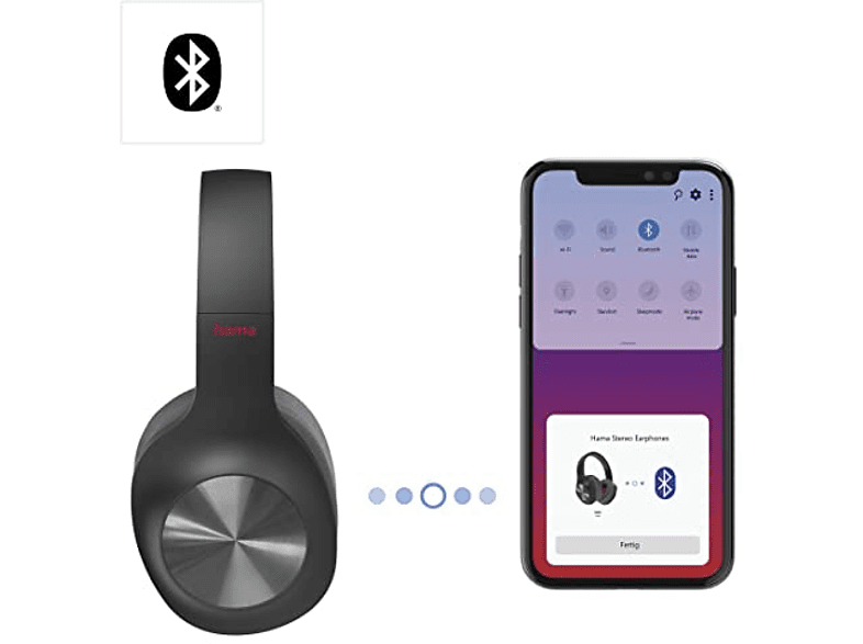 Auriculares inalámbricos - Hama Spirit Calypso, Bluetooth, Autonomía 38h, Micrófono, Negro