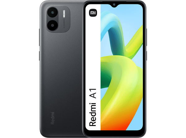 Móvil - Xiaomi Redmi A1 NEW, Negro, 32 GB, 2 GB RAM, 6.52" HD+, MediaTek Helio A22, 5000 mAh, Android