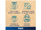 Cepillo eléctrico - Oral-B Vitality Pro, 3 modos de cepillado, 2 mangos, Negro y blanco, Diseñado Por Braun