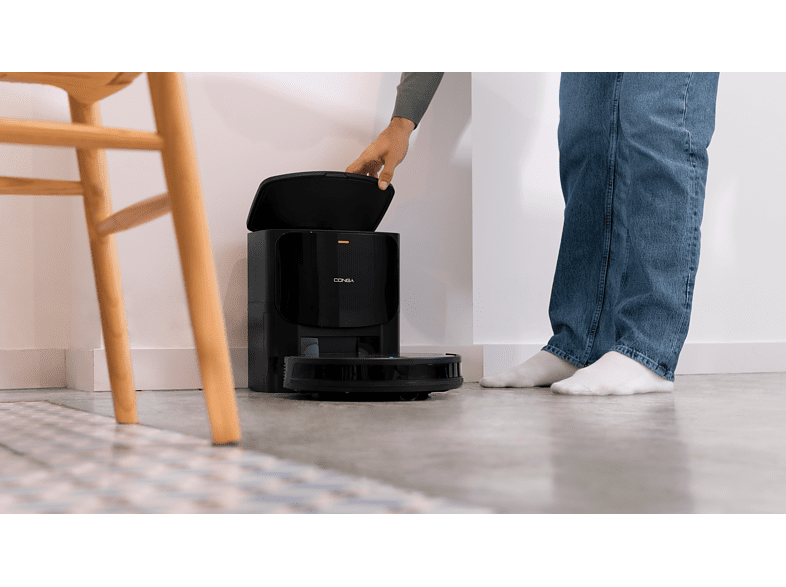 Robot friegasuelos - Cecotec Conga 2299 Ultra Home X-Treme, 4 en 1,  Incluye base de autovaciado, 3 L, 160 min, Alexa, Wi-Fi, Negro