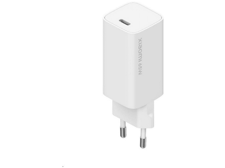 Cargador - Xiaomi Mi 65W Fast Charger, Universal, Tecnología GaN, Carga rápida 65 W, Blanco
