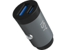 Cargador coche - ISY ICC-5030-AC, USB A y USB C, 32 W, Gris y negro