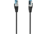 Cable de red - Hama 4363, 1.50 m, Cat-6A, 10 Gbit/s, S/FTP, Negro