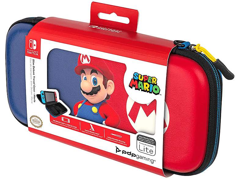 Funda - PDP Deluxe Case Mario, Para Nintendo Switch/ Nintendo Switch Lite, Multicolor