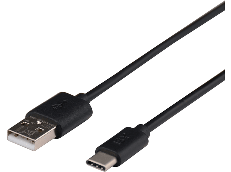 Cable USB - ISY IZB-541, 1 m, Negro