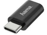 Adaptador USB - Hama 00200310, USB-C, Micro USB, 480 Mbit/s, Negro