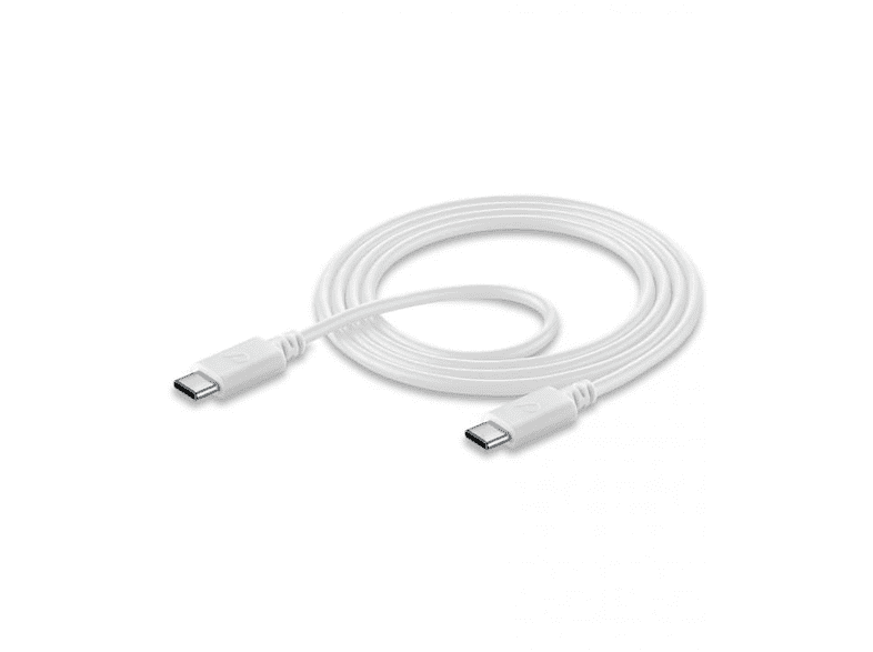Cellularline USBDATACUSBC-CW 1.2m USB C USB C Macho Macho Blanco cable USB