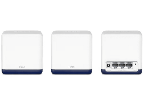 Sistema WiFi Mesh - Mercusys HALO H50G (3-PACK), 1.9 Gbit/s, Doble banda, MU-MIMO, Blanco