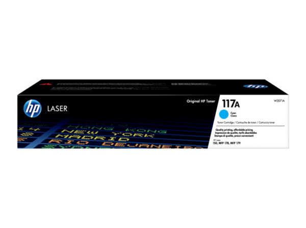 Tóner - HP 117A LaserJet, Cian, W2071A