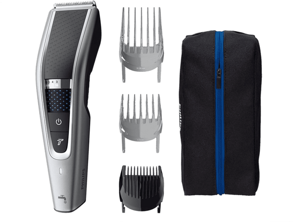 Cortapelos - Philips HC 5630/15, 28 longitudes, 90min autonomía, Varios accesorios, Cuchillas inox