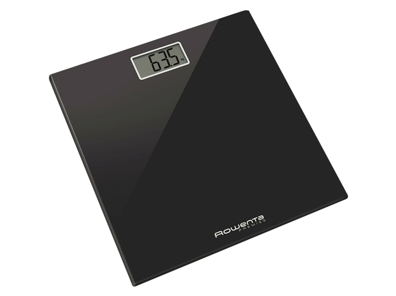 Báscula de baño - Rowenta BS1060 Premiss, Peso máximo 150 kg, Negro, Bajo consumo