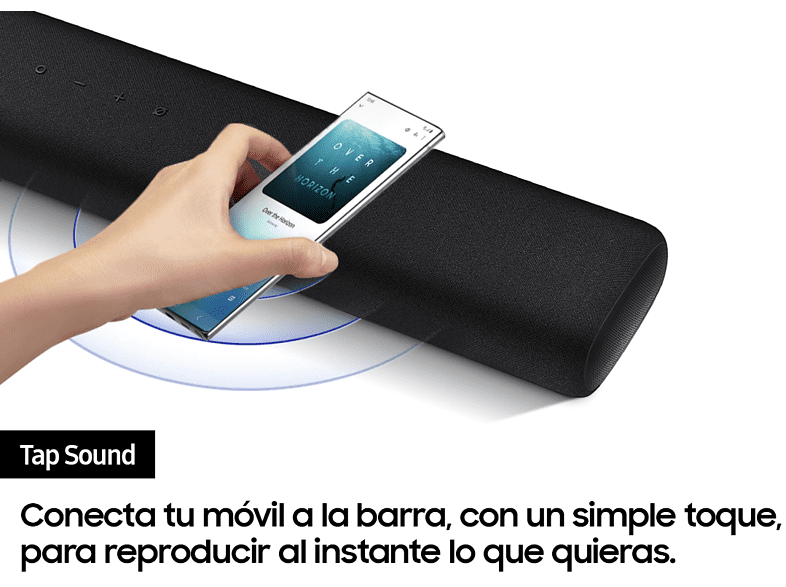 Barra de sonido - Samsung HW-S60A, Inalámbrica, Acoustic Beam, AirPlay 2, 5.0 Canales, Bluetooth, Wi-Fi, Negro