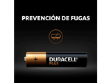 Pilas AAA - Duracell PLUS AAA LR03 / LR3, Pilas alcalinas, Pack 12 Uds, 1.5 V, MN2400, Universal, Negro