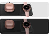 Cargador inalámbrico - Samsung Wireless Charger Trio, Para dispositivos Samsung/ Apple, USB-C, Blanco