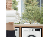 Lavadora carga frontal - LG F2WV3058S3W, AI Direct Drive™ con Vapor, 8.5 kg, 1200 rpm, 12 programas, Blanco