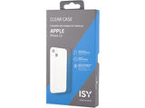 Funda - ISY ISC-1025, Para iPhone 14, Resistente a salpicaduras, Trasera, Poliuretano, Transparente