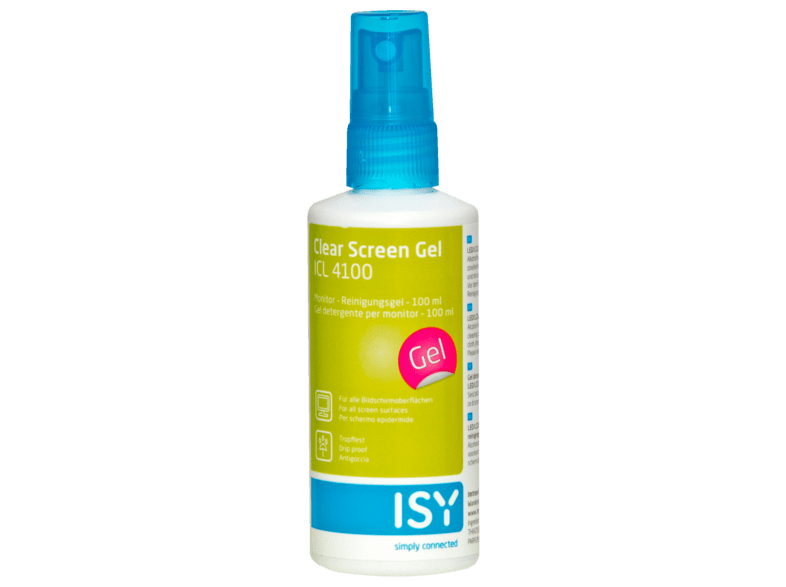 Spray limpiador - ISY ICL 4100, Todo tipo de Pantallas, Gel, 100 ml