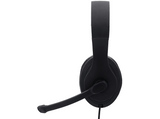 Auriculares con cable - Hama HS-USB300, USB, Para PC y portátil, Micrófono, Negro