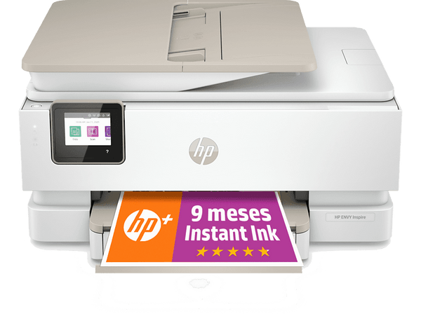 Impresora multifunción - HP Envy Inspire 7924e, WiFi, USB, 9 meses de impresión Instant Ink con HP+, doble cara