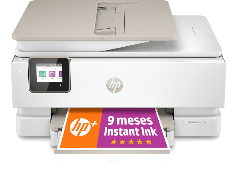 Impresora multifunción - HP Envy Inspire 7924e, WiFi, USB, 9 meses de impresión Instant Ink con HP+, doble cara
