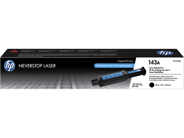 Tóner - HP Nerverstop 143A, Negro, W1143A