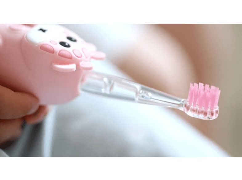 Cepillo eléctrico - InnoGIO GIO-450PINK, Para niños, Sónico, Función de memoria, IPX7, Luces de colores, Rosa
