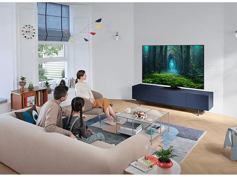 TV Neo QLED 75 - SAMSUNG TQ75QN85CATXXC, Neo QLED 4K, Neural Quantum Processor 4K, Smart TV, DVB-T2 (H.265), Bright Silver
