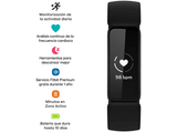 Pulsera de actividad - Fitbit Inspire 2, Negro, Frecuencia Cardiaca 24/7, 10 días batería
