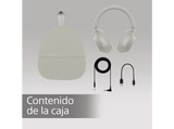 Auriculares inalámbricos - Sony WH-1000XM5S, Noise Cancelling, 30 h, Alexa y Google Assistant, Micro, Plata