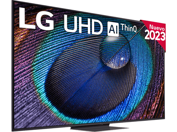 TV LED 65" - LG 65UR91006LA, UHD 4K, Inteligente α5  4K Gen6, Smart TV, DVB-T2 (H.265), Azul ceniza