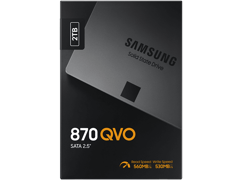 Disco duro SSD - Samsung 870 QVO, 2 TB, SATA 2.5