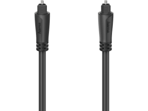 Cable de fibra óptica - Hama 00205134, Con conexión audio ODT, 1.5 m, Negro