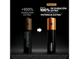 Pilas AAA - Duracell Optimum, 4 Unidades, 1.5 V LR03 / LR3 MX2400, Negro
