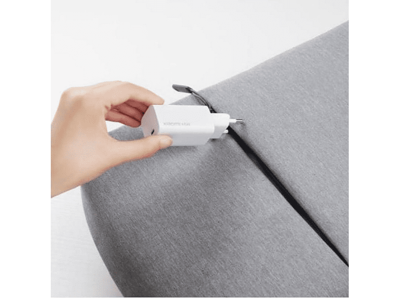 Cargador - Xiaomi Mi 65W Fast Charger, Universal, Tecnología GaN, Carga rápida 65 W, Blanco