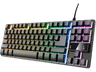 Teclado gaming - Trust GXT 833 Thado TKL, Con Cable, 87 Teclas, Iluminación RGB, USB, Anti-Ghosting, Negro