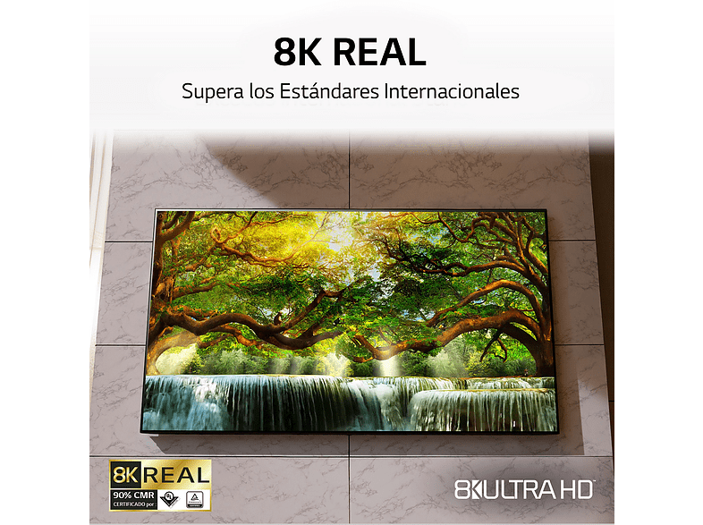 TV LED 55 -  LG 55NANO966PA, 8K NanoCell, SmartTV webOS 6.0, 8K α9 Gen4 con AI, HDR Dolby Vision, Plata